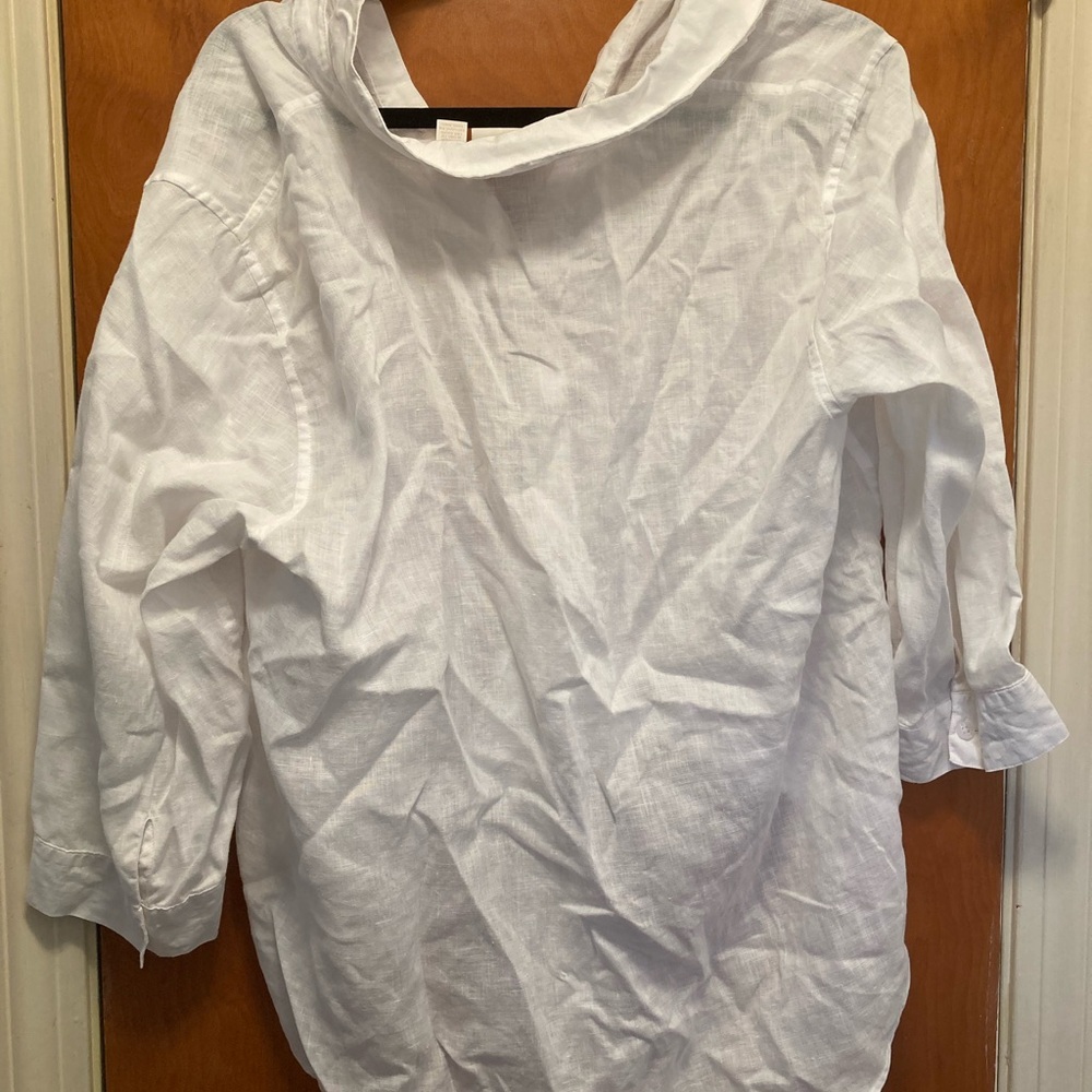 White Button-Up Shirt - Picture 2 of 5